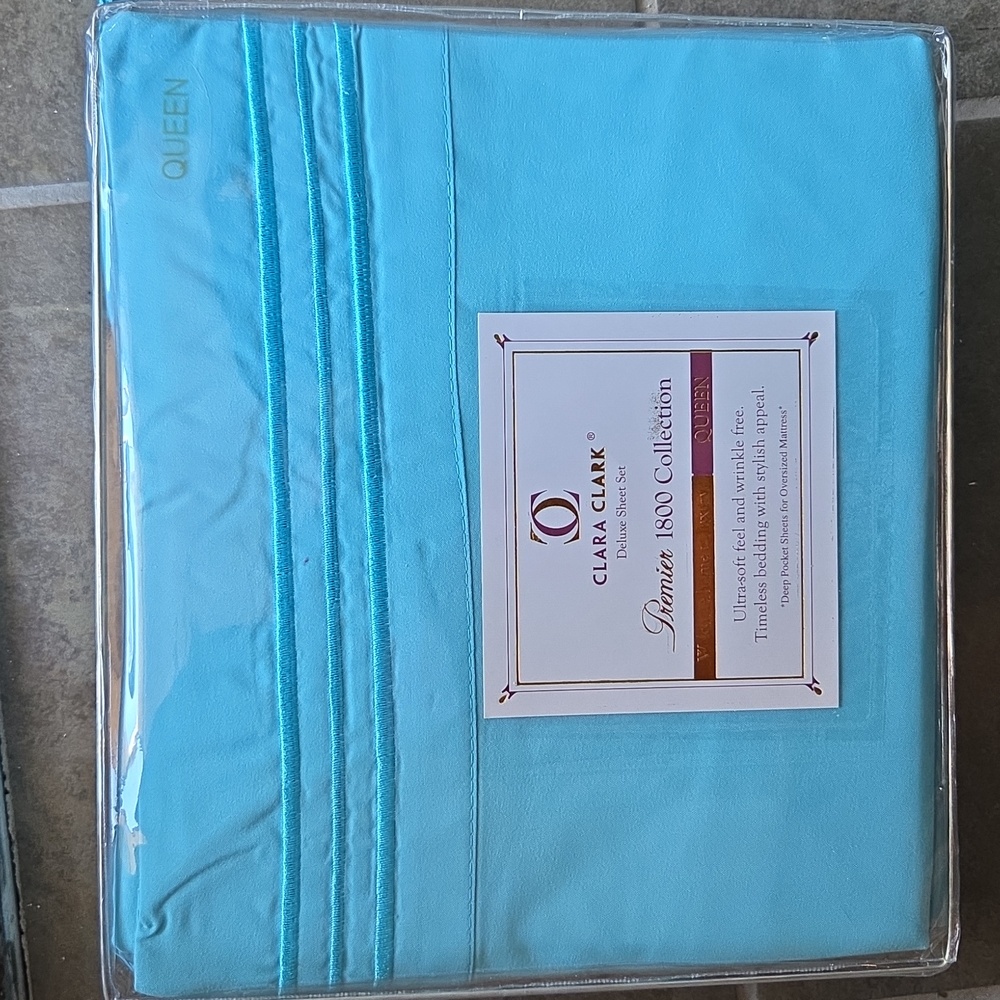 Clara Clark premier 1800 collection Queen Sheet Set New In Original Packaging